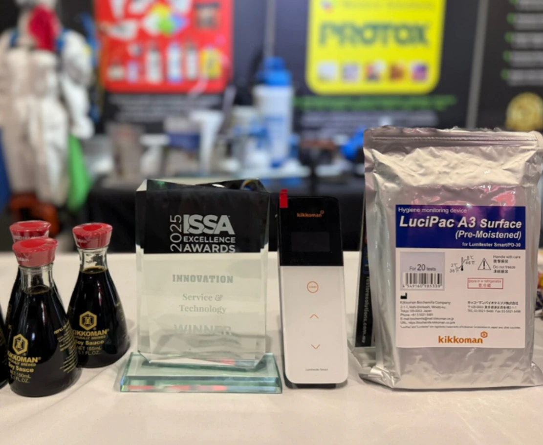 龜甲萬 A3（Kikkoman A3）獲得 ISSA 國際清潔組織肯定，搭配 Lumitester Smart 提升清潔驗證可靠性